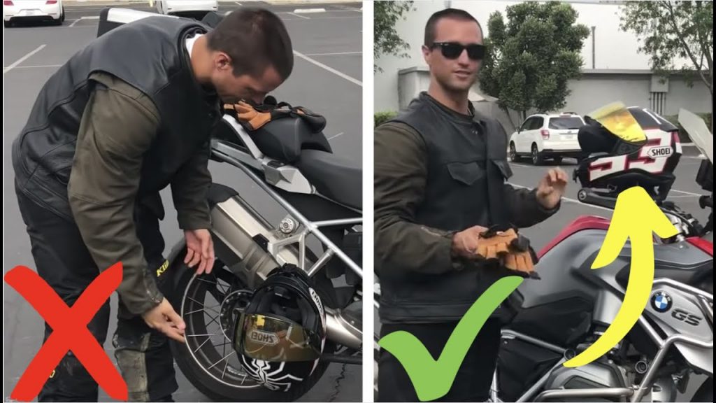 Where to Put Helmet on Motorcycle | nHelmet