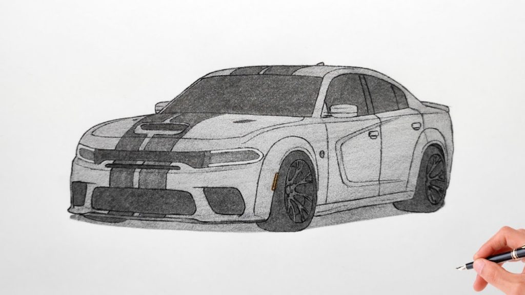 How to Draw a Dodge Charger nHelmet